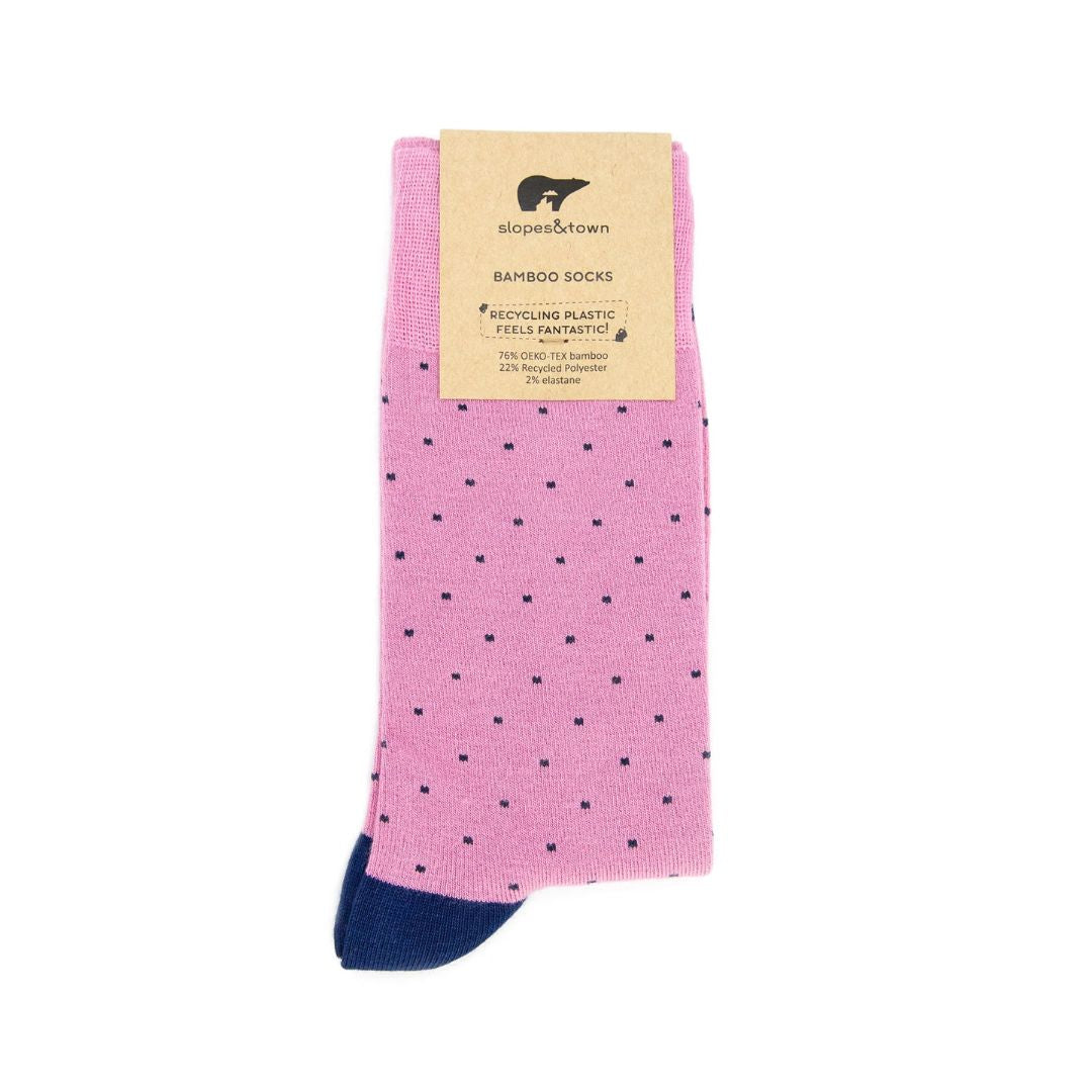 Chaussettes en bambou Slopes&Town - Pois roses