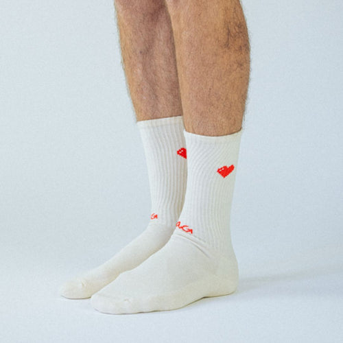 Alfredo Gonzales Chaussettes Coton Bio Sport Cœurs