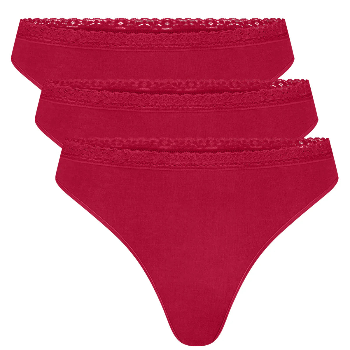 Bamboo Basics Bamboe String Dames Naadloos 3-Pack Amber