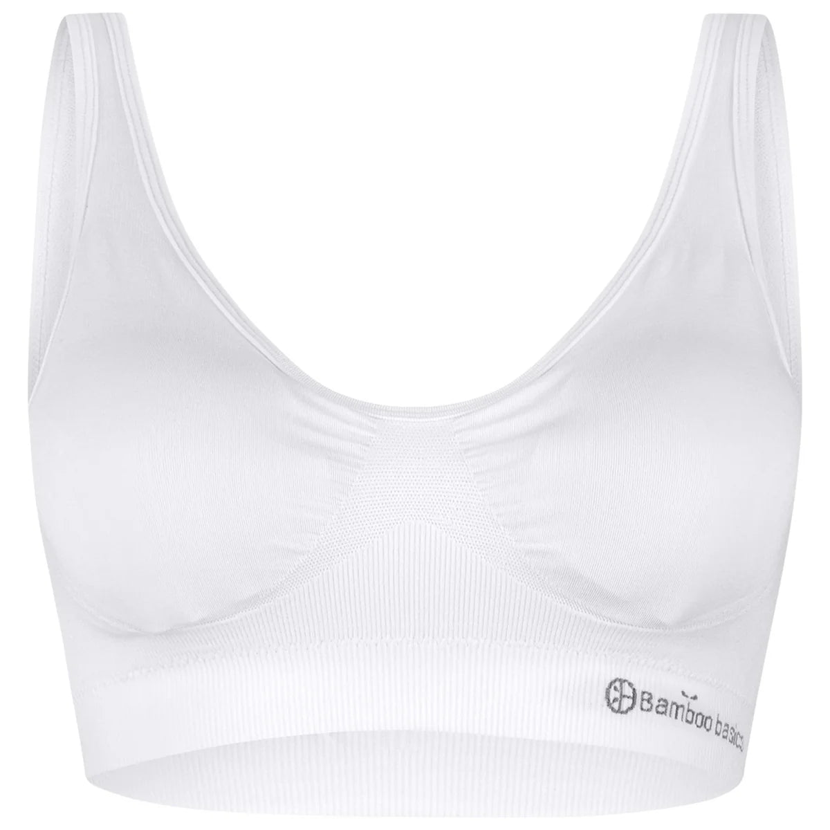 Bamboo Basics Soutien-gorge en bambou pour femme sans coutures rembourré Fleur