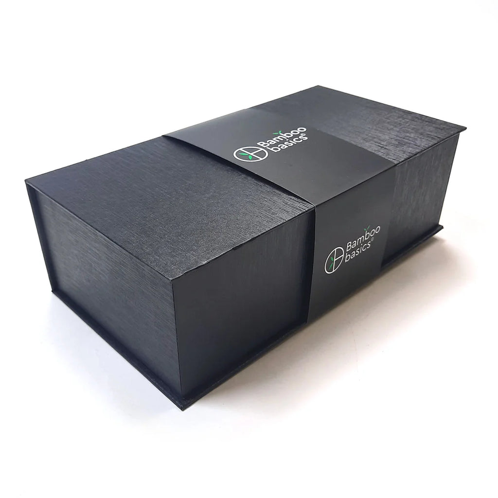 Luxe Bamboe Giftbox Bamboo Basics Sokken + 2 tandenborstels