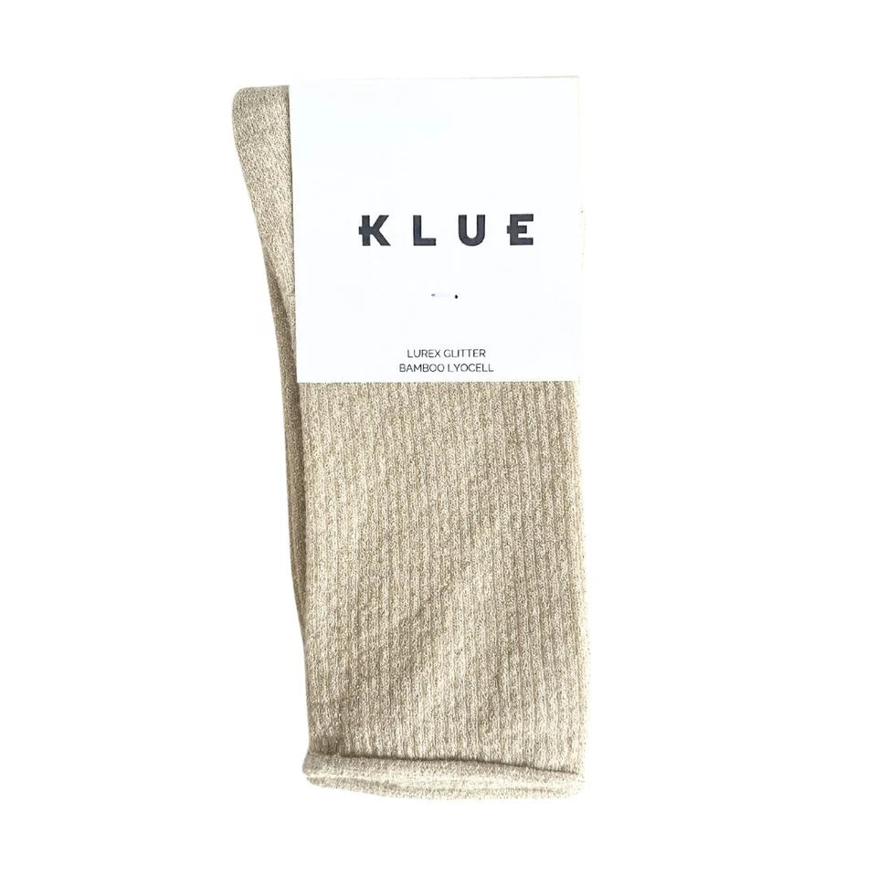 Klue Glittersokken Bamboe - Beige