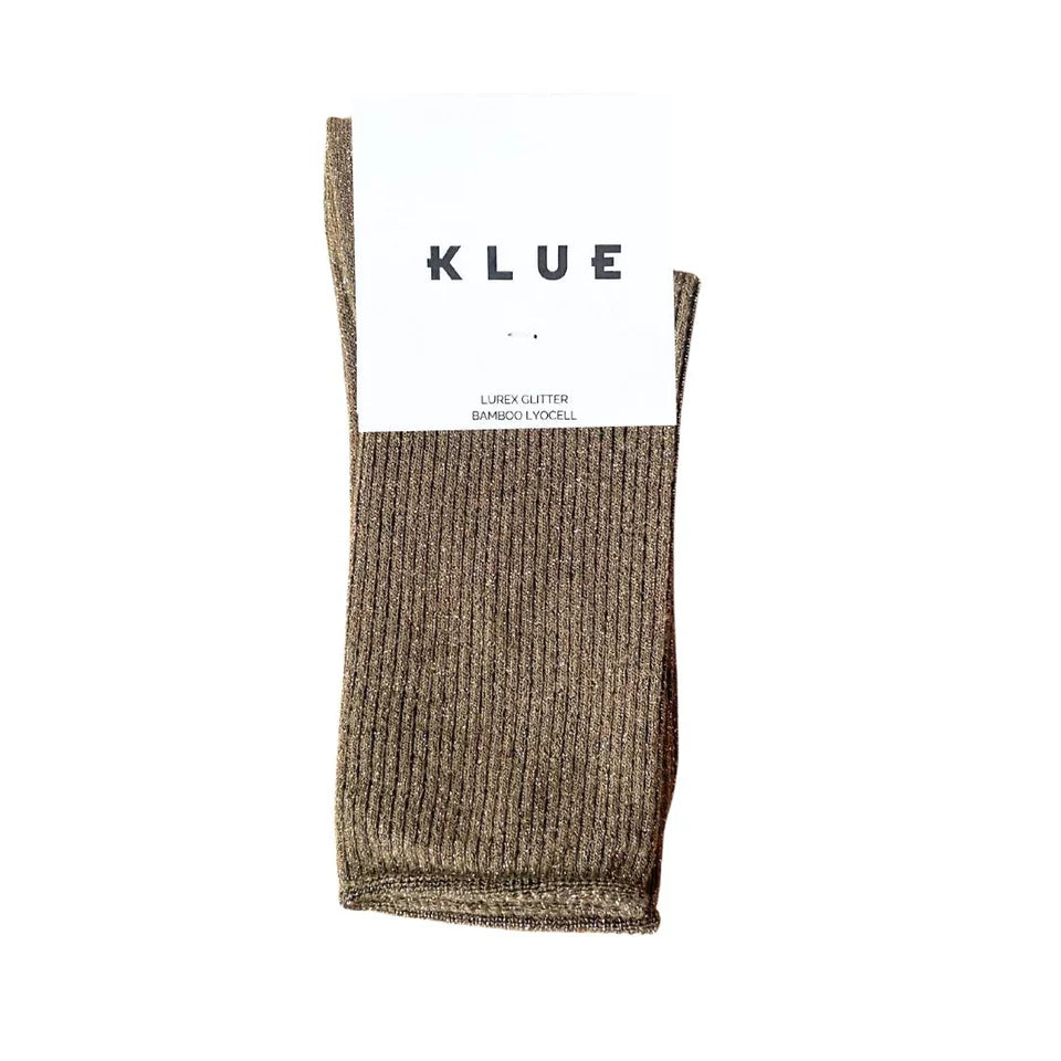 Klue Glittersokken Bamboe - Caramel