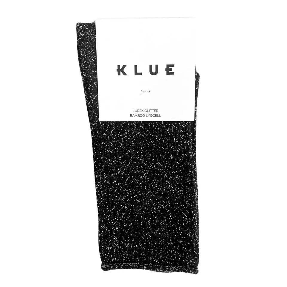 Klue Glittersokken Bamboe - Zwart