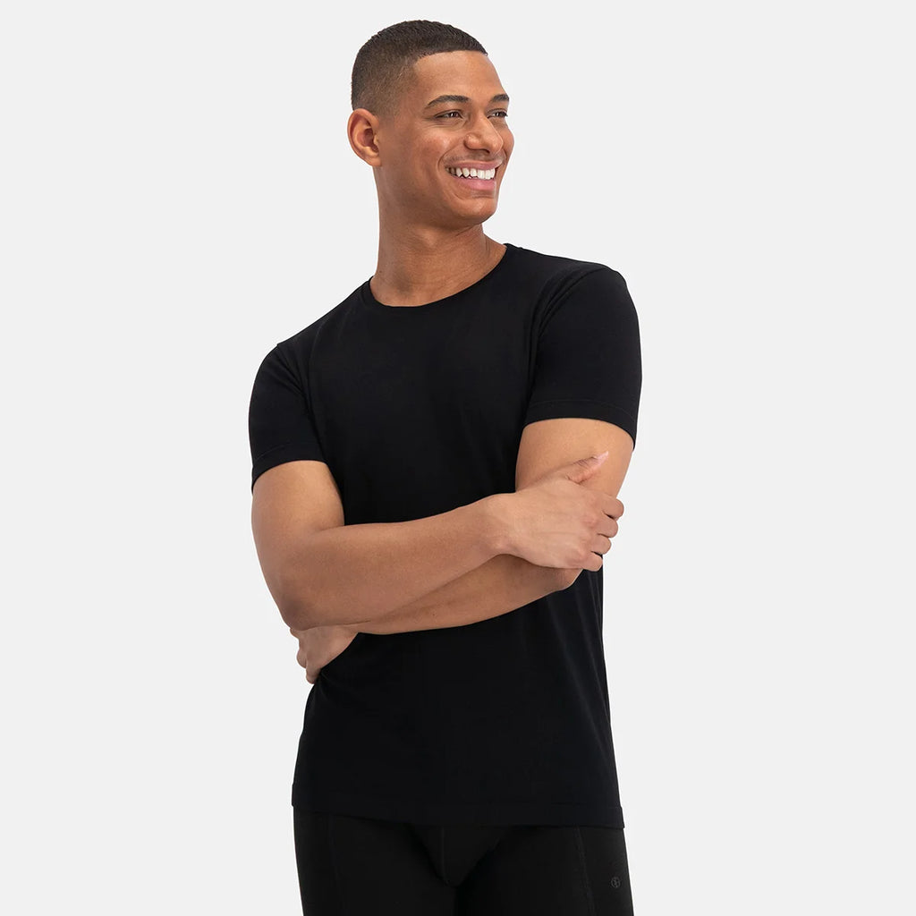 T-shirt Bamboo Basics en laine mérinos et bambou pour homme, 1 pièce