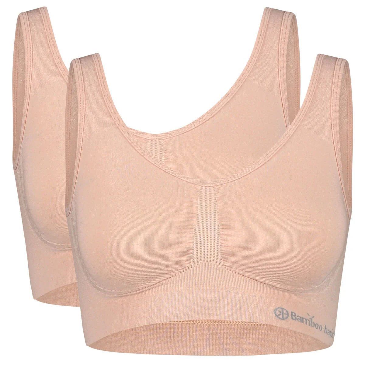 Bamboo Basics Bamboe BH Dames Naadloos Non-Padded 2-Pack Nova