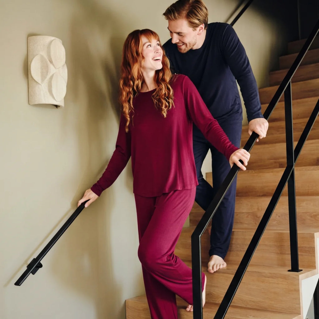 Bamboo Basics Zachte Bamboe Pyjama Heren Lange Mouw Nino
