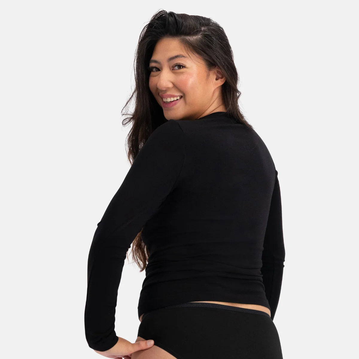 Bamboo Basics Merino Bamboe T-shirt Lange Mouwen Dames 1-Pack