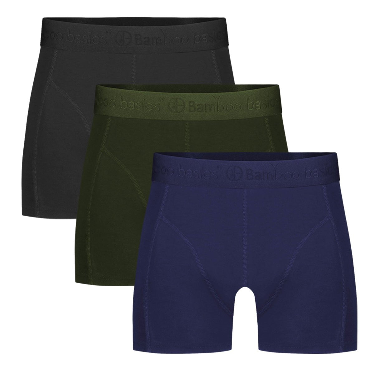 Bamboe boxershorts Rico 3 - pack heren | Bamboo Basics - Underwear - Bamboo Basics - underly
