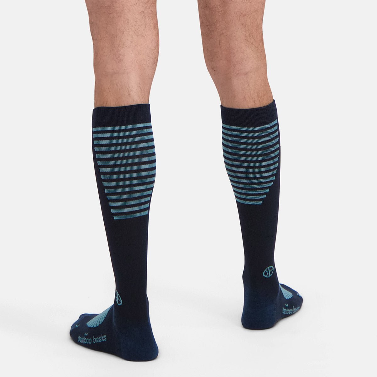 Bamboe compressiesokken MAX Sport blauw | Bamboo Basics - Socks - Bamboo Basics - underly