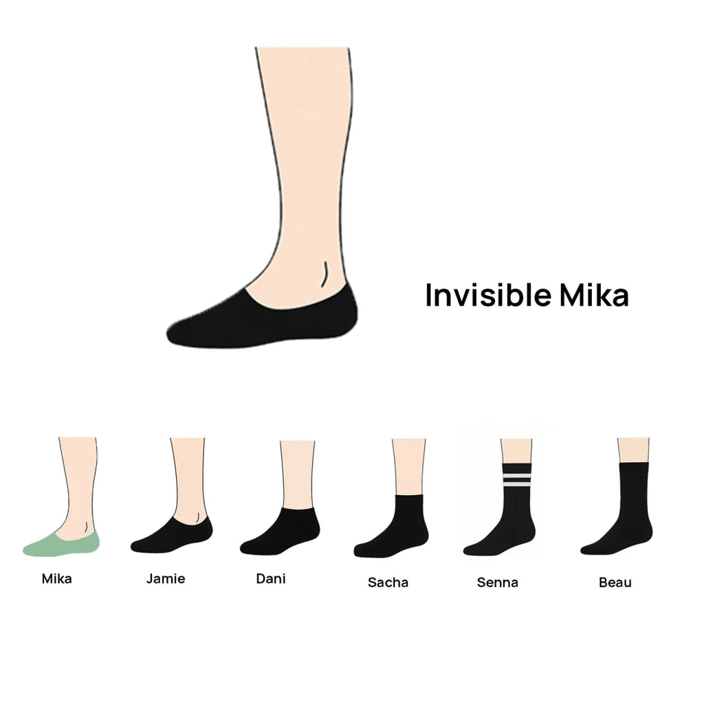 Bamboe onzichtbare sokken Mika 3 - pack | Bamboo Basics - Socks - Bamboo Basics - underly