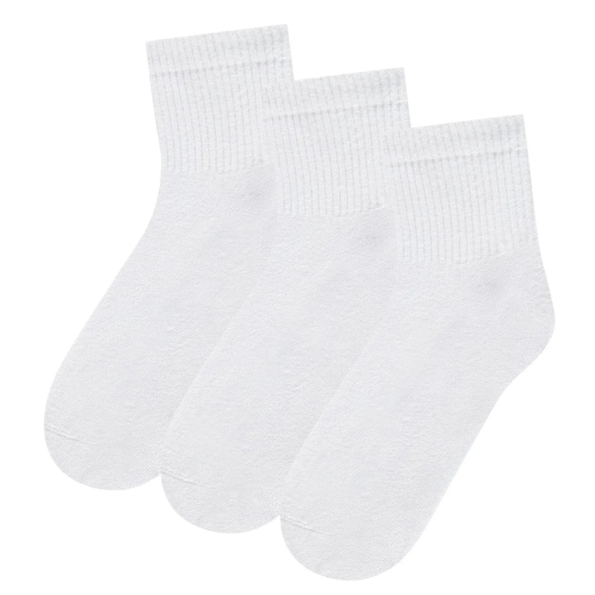 Bamboe quartersokken Sacha enkelsokken 3 - pack wit | Bamboo Basics - Socks - Bamboo Basics - underly