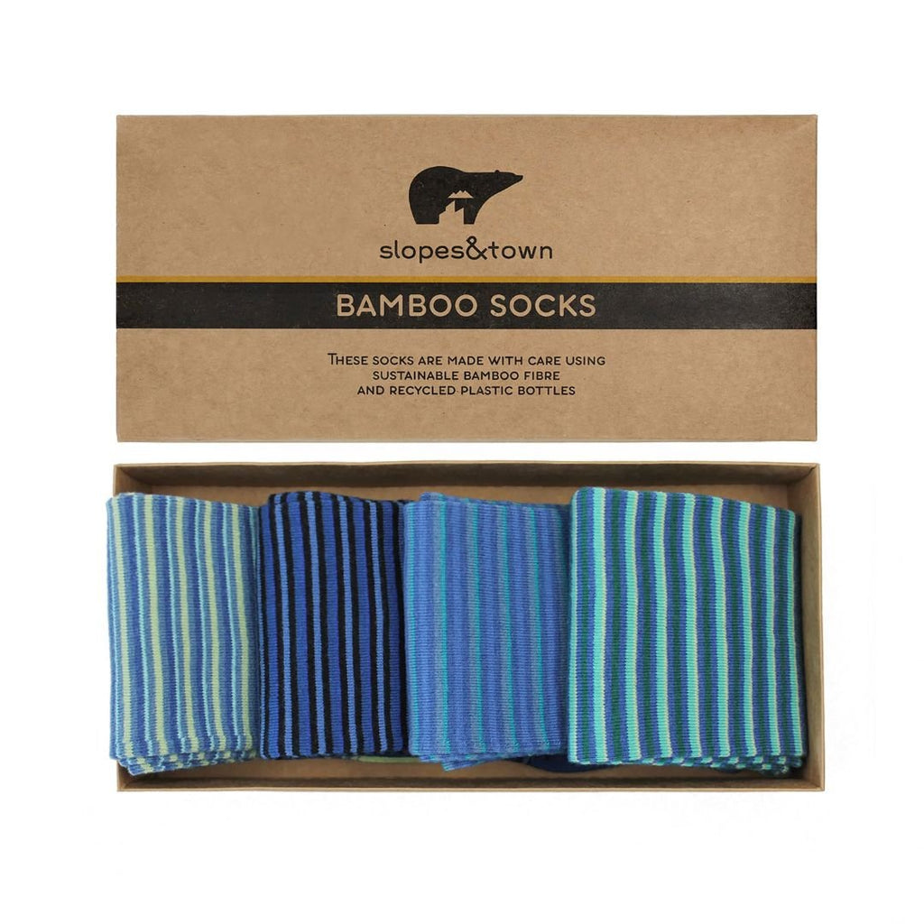 Bamboe sokken Giftbox 4-Pack Slopes&Town kopen met ecocheques | ecochequesonline.be