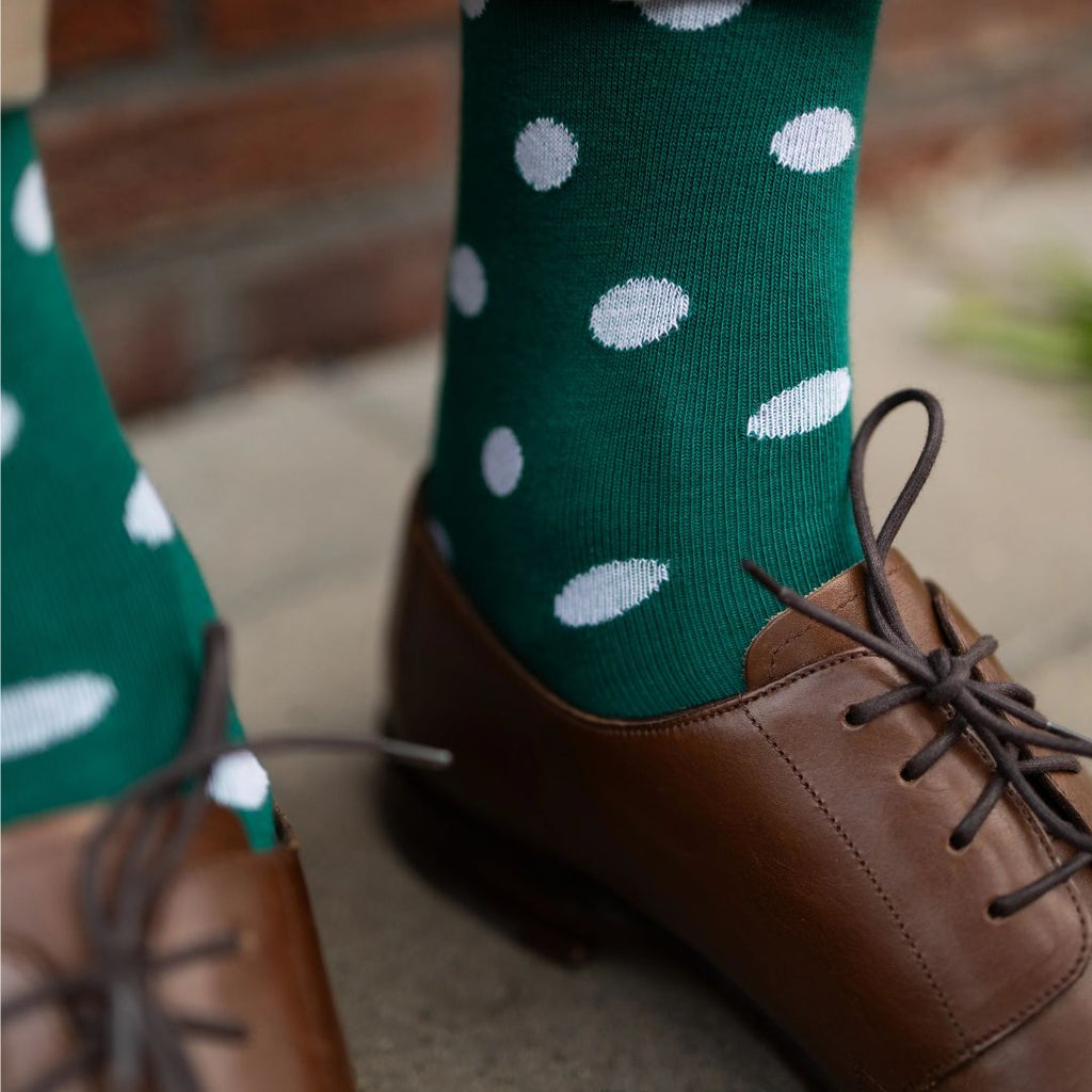 Bamboe sokken Slopes&Town - Groen Dots kopen met ecocheques | ecochequesonline.be