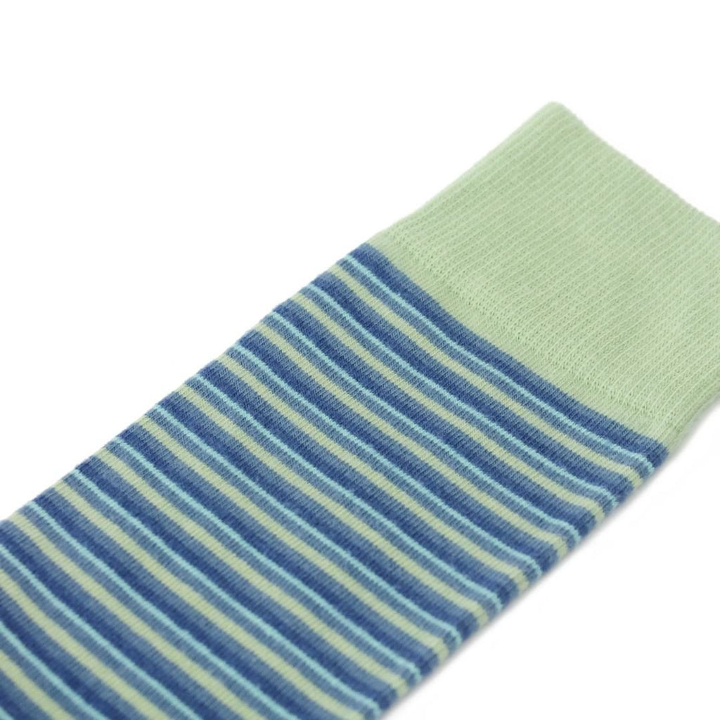 Bamboe sokken Slopes&Town - Lichtgroen en blauw gestreept kopen met ecocheques | ecochequesonline.be
