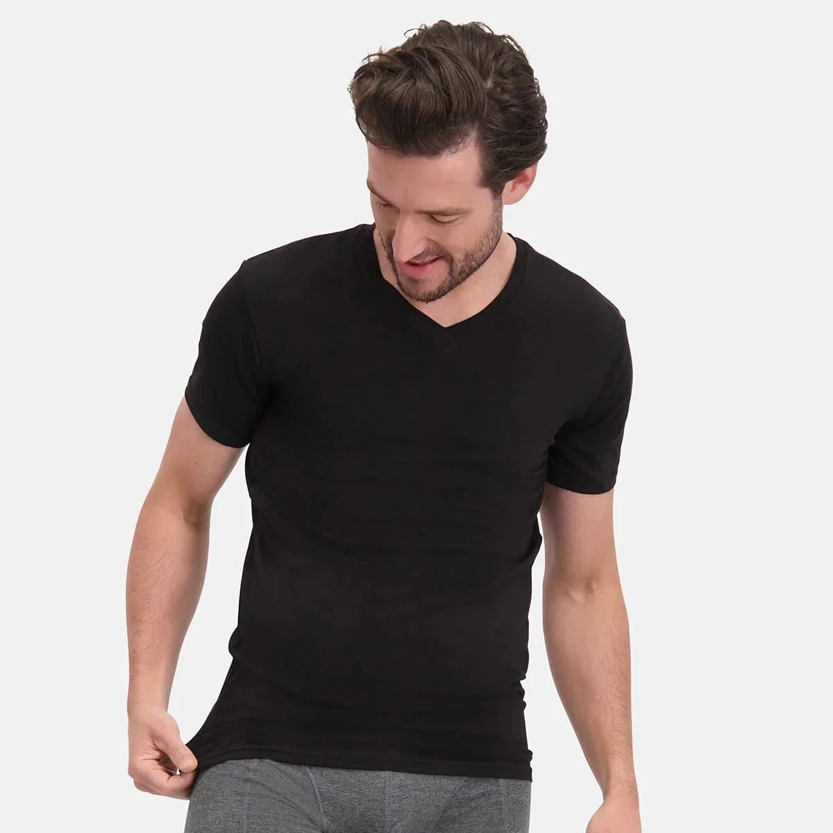 Bamboe T-shirts Velo V - hals 2 - pack heren | Bamboo Basics - T-shirts - Bamboo Basics - underly