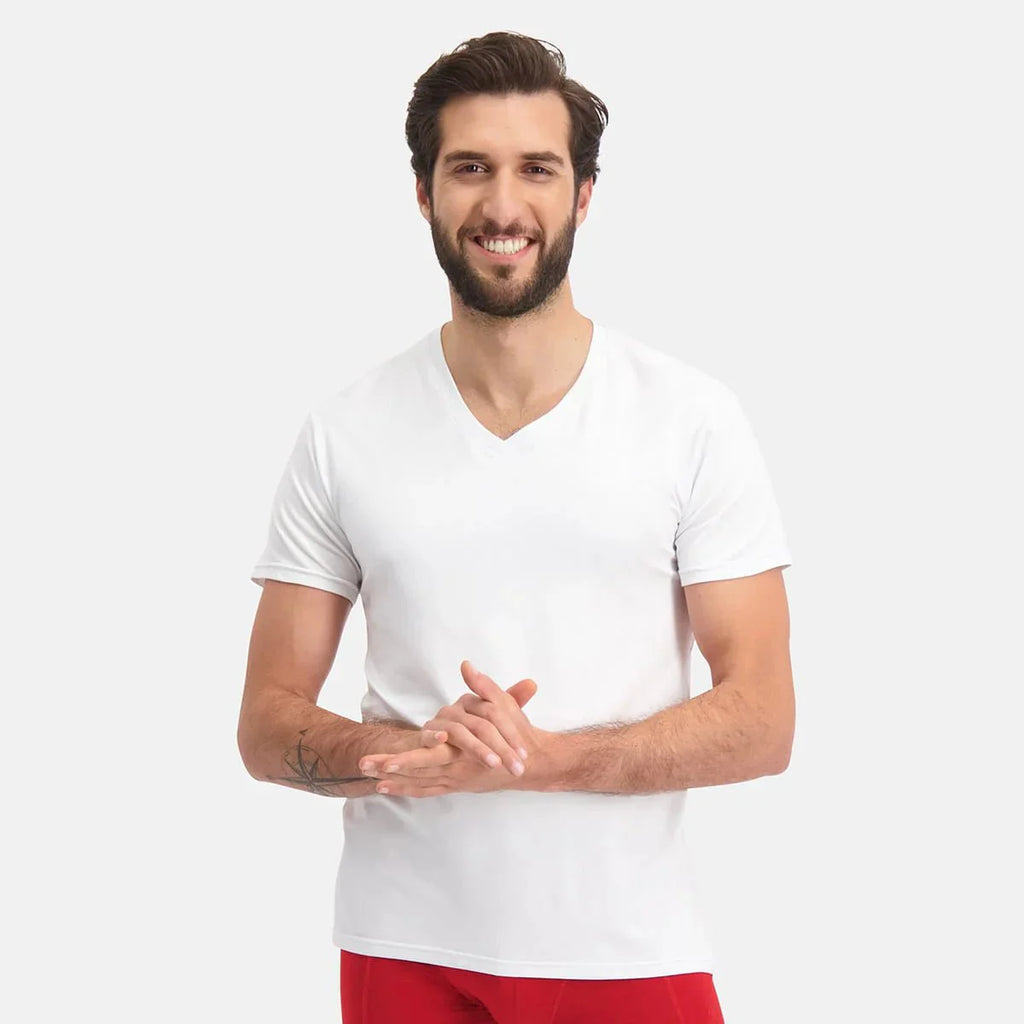 Bamboe T-shirts Velo V - hals 2 - pack heren | Bamboo Basics - T-shirts - Bamboo Basics - underly