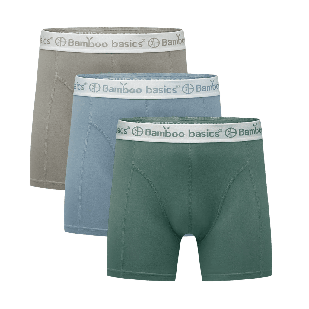 Bamboo Basics Bamboe Boxershort Heren 3-Pack Rico Pastel kopen met ecocheques | ecochequesonline.be