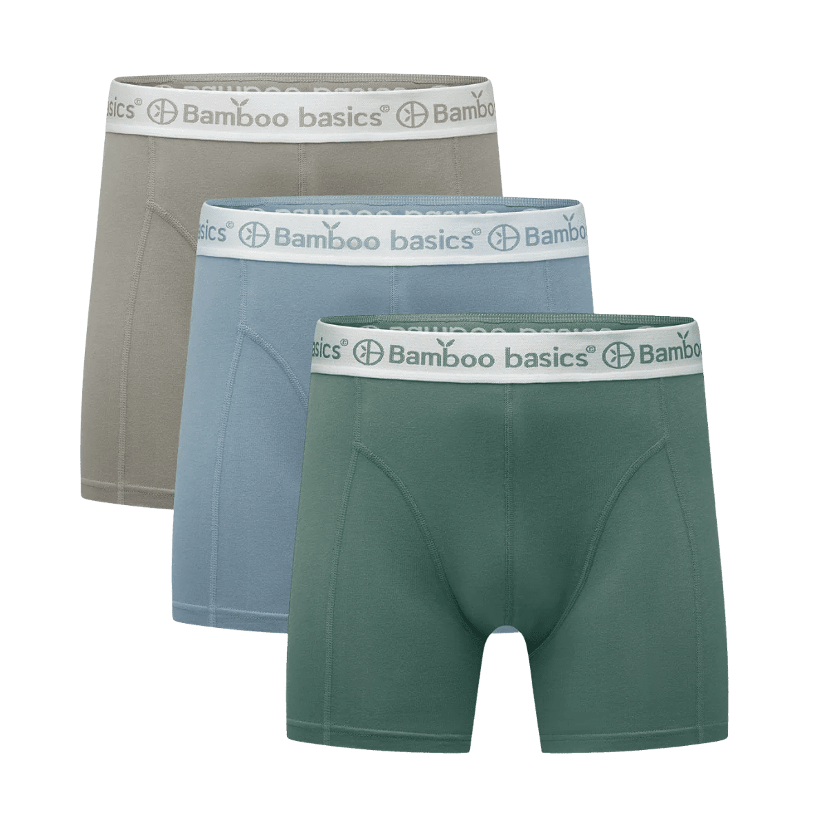 Bamboo Basics Bamboe Boxershort Heren 3-Pack Rico Pastel kopen met ecocheques | ecochequesonline.be