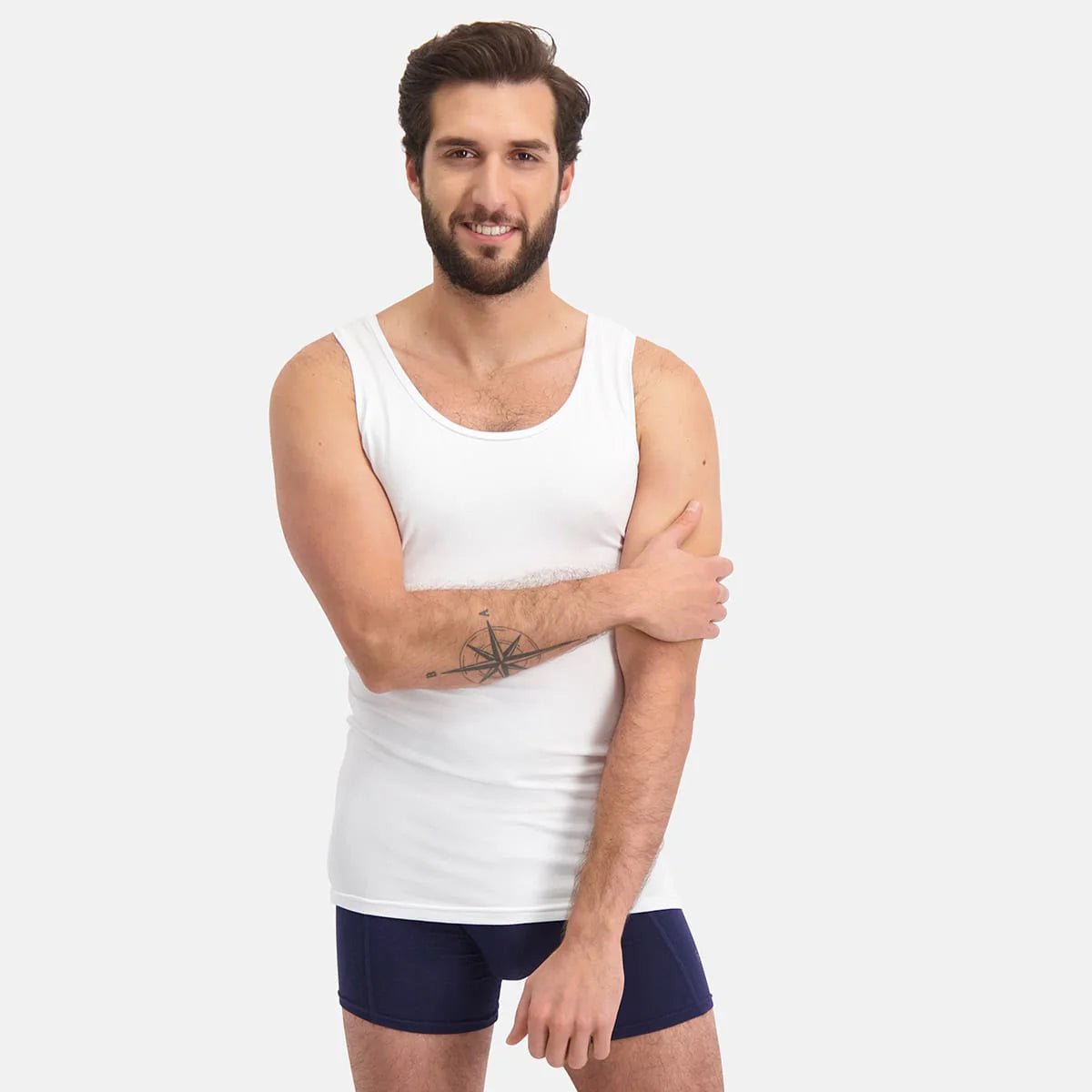 Bamboo Basics Bamboe Singlet Heren 2-Pack Stef kopen met ecocheques | ecochequesonline.be