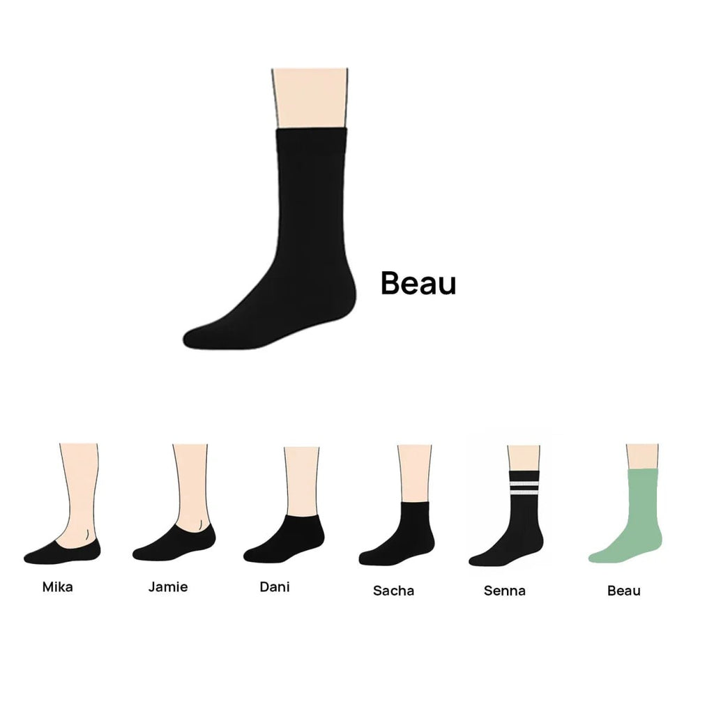 Bamboo Basics Bamboe Sokken 3-Pack - Beau kopen met ecocheques | ecochequesonline.be