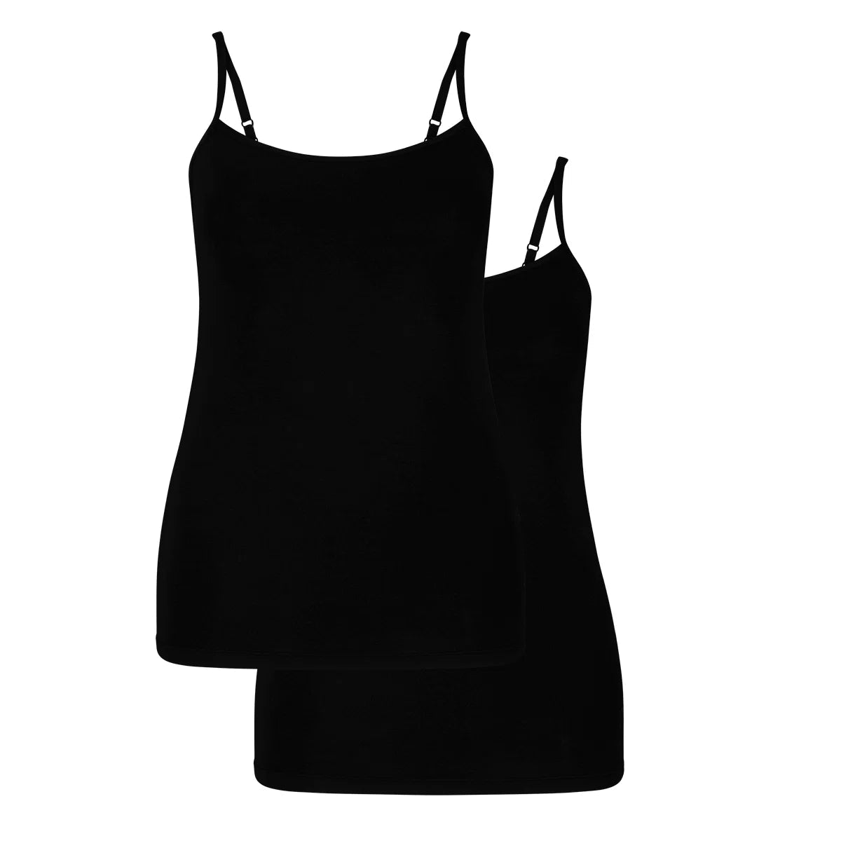 Bamboo Basics Bamboe Spaghetti Tops 2-Pack Vera kopen met ecocheques | ecochequesonline.be