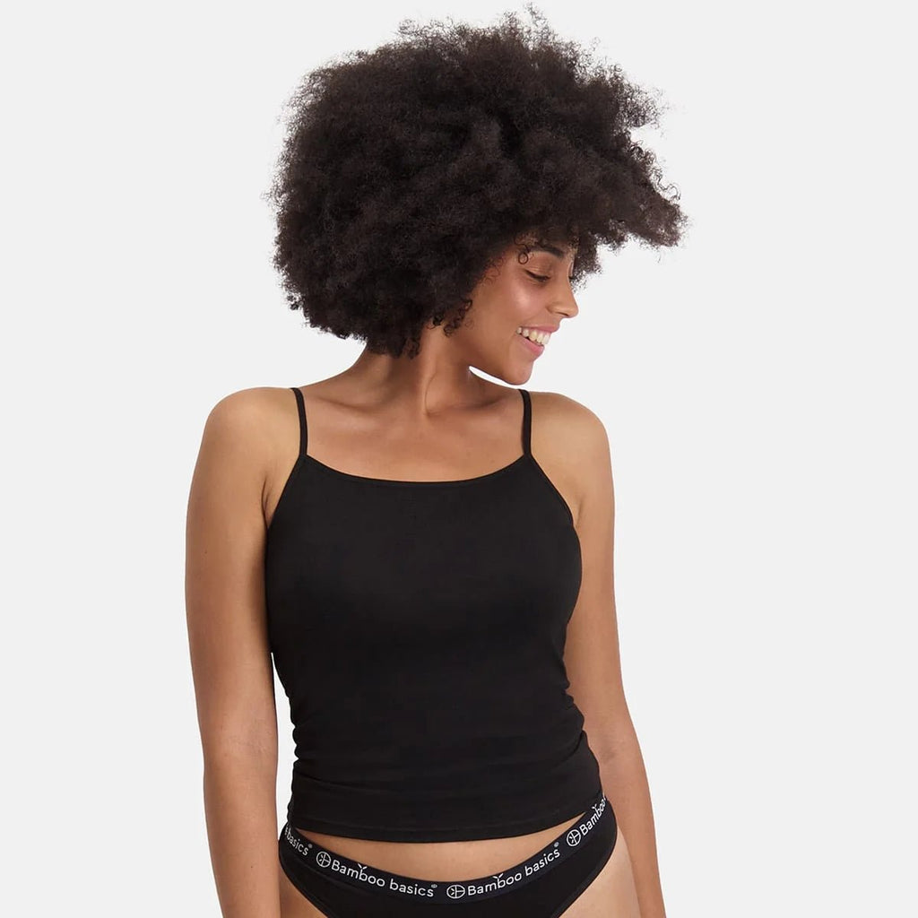 Bamboo Basics Bamboe Spaghetti Tops 2-Pack Vera kopen met ecocheques | ecochequesonline.be
