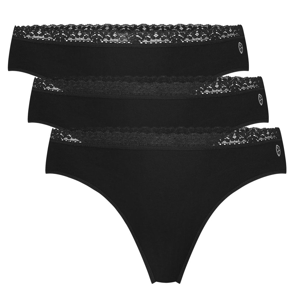 Bamboo Basics Bamboe String Dames Naadloos 3-Pack Amber kopen met ecocheques | ecochequesonline.be