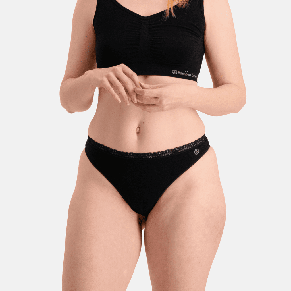 Bamboo Basics Bamboe String Dames Naadloos 3-Pack Amber kopen met ecocheques | ecochequesonline.be