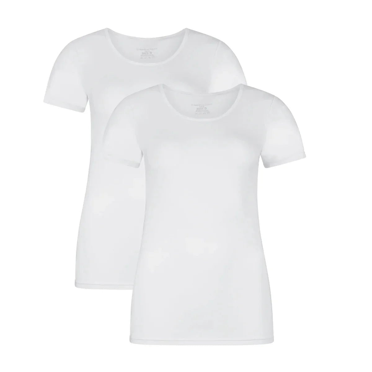 Bamboo Basics bamboe T-shirt dames 2-pack Kate kopen met ecocheques | ecochequesonline.be
