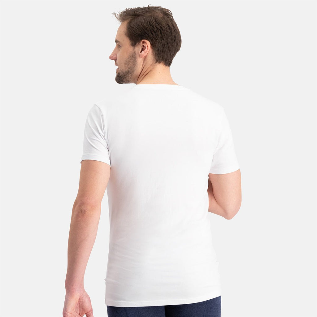 Bamboo Basics Bamboe T-Shirt Heren Diepe V-Hals 2-Pack Vigo kopen met ecocheques | ecochequesonline.be
