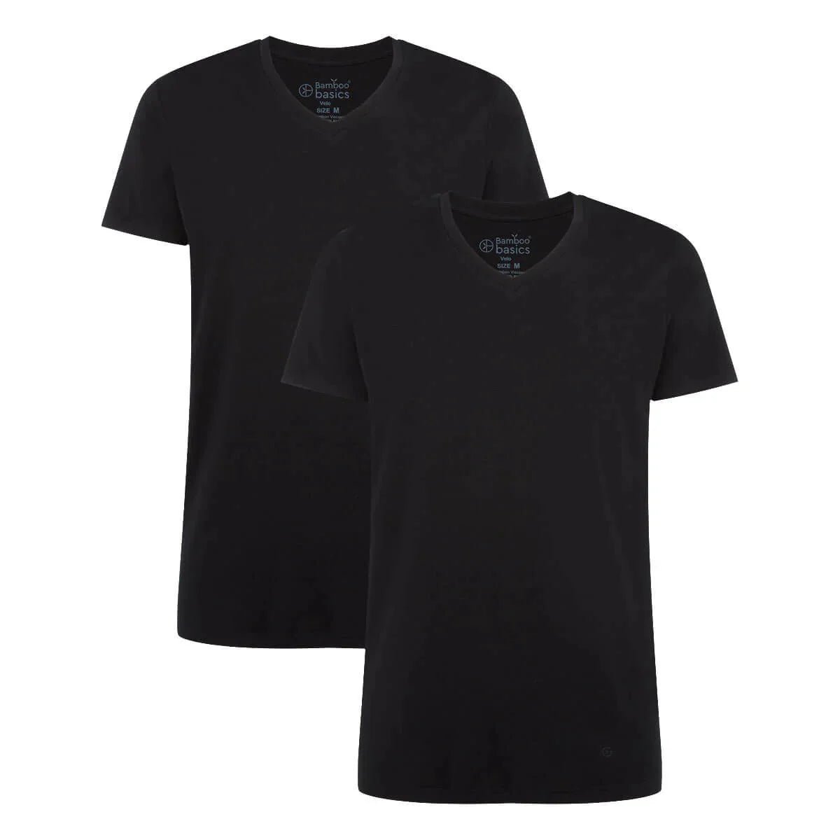 Bamboo Basics Bamboe T-Shirt Heren V-Hals 2-Pack Velo kopen met ecocheques | ecochequesonline.be