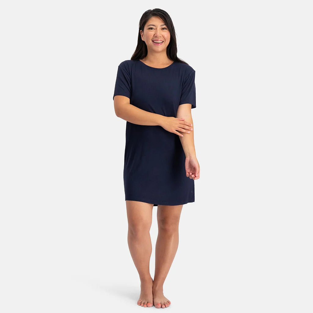 Bamboo Basics Zachte Bamboe nachtjapon Dames Nora kopen met ecocheques | ecochequesonline.be