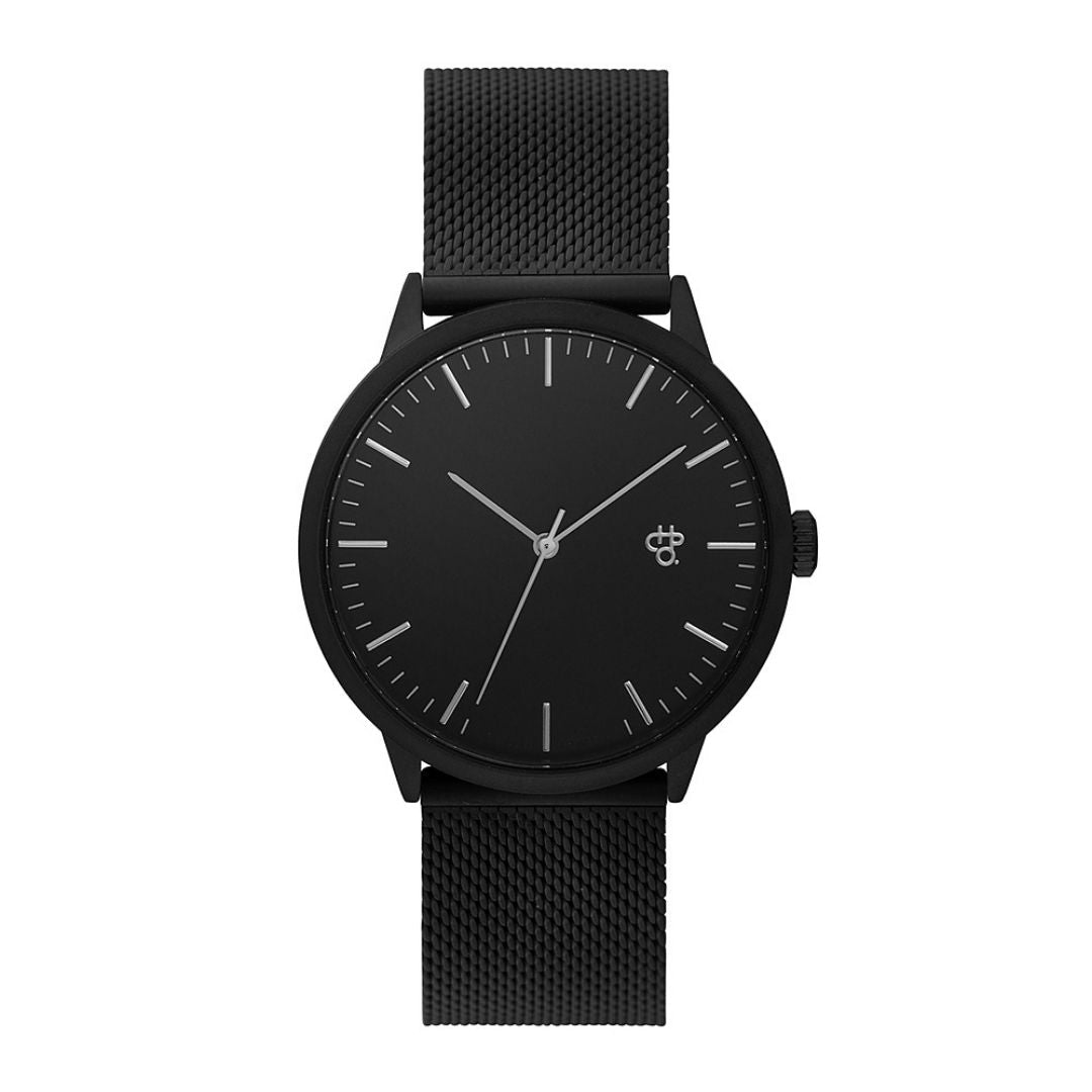 CHPO Horloge - Nando Zwart/Zilver kopen met ecocheques | ecochequesonline.be