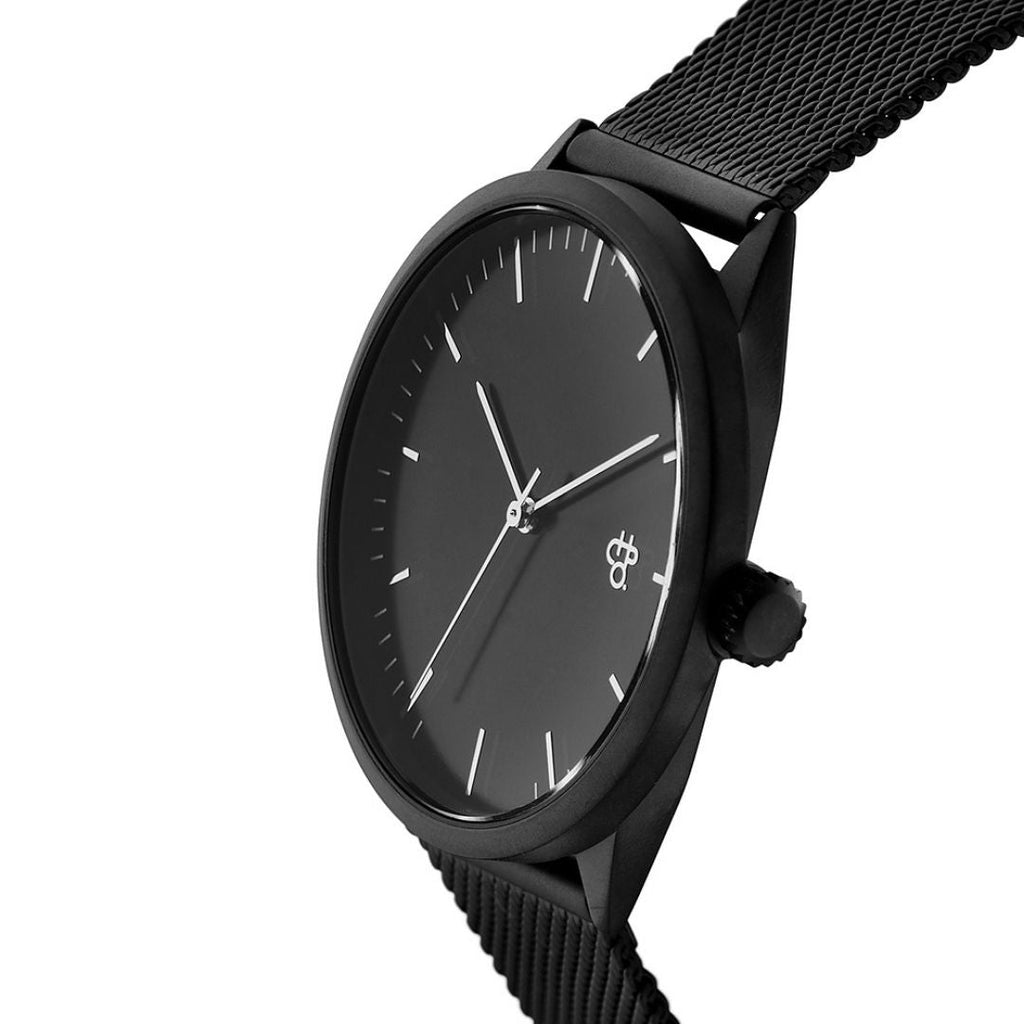 CHPO Horloge - Nando Zwart/Zilver kopen met ecocheques | ecochequesonline.be
