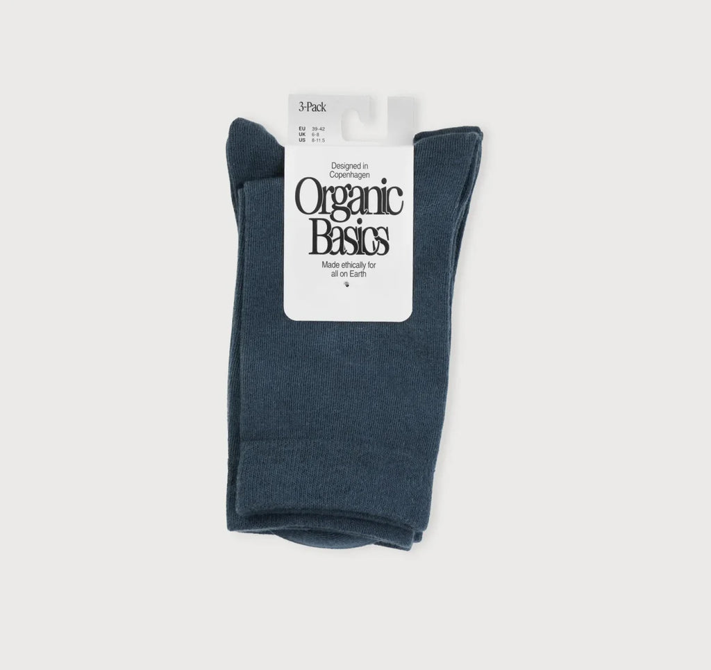 Katoenen Sokken - Core Crew Socks 3 - pack | Organic Basics - Socks - Organic Basics - underly
