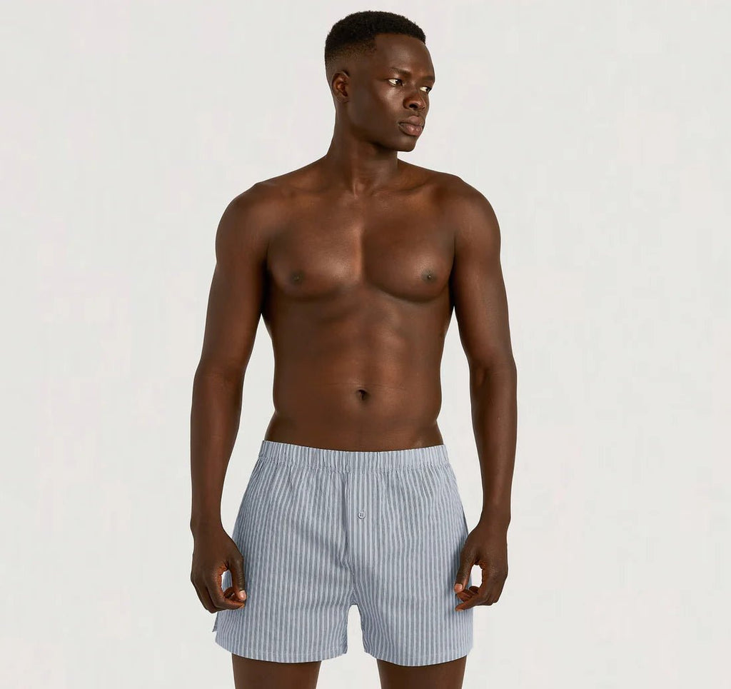 Organic Basics Boxershorts Heren 100% katoen 2-pack Blauw kopen met ecocheques | ecochequesonline.be