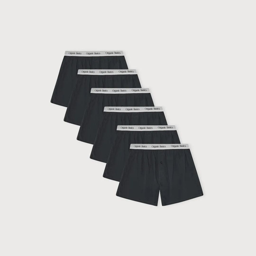Organic Basics Boxershorts Heren 100% katoen 6-pack kopen met ecocheques | ecochequesonline.be