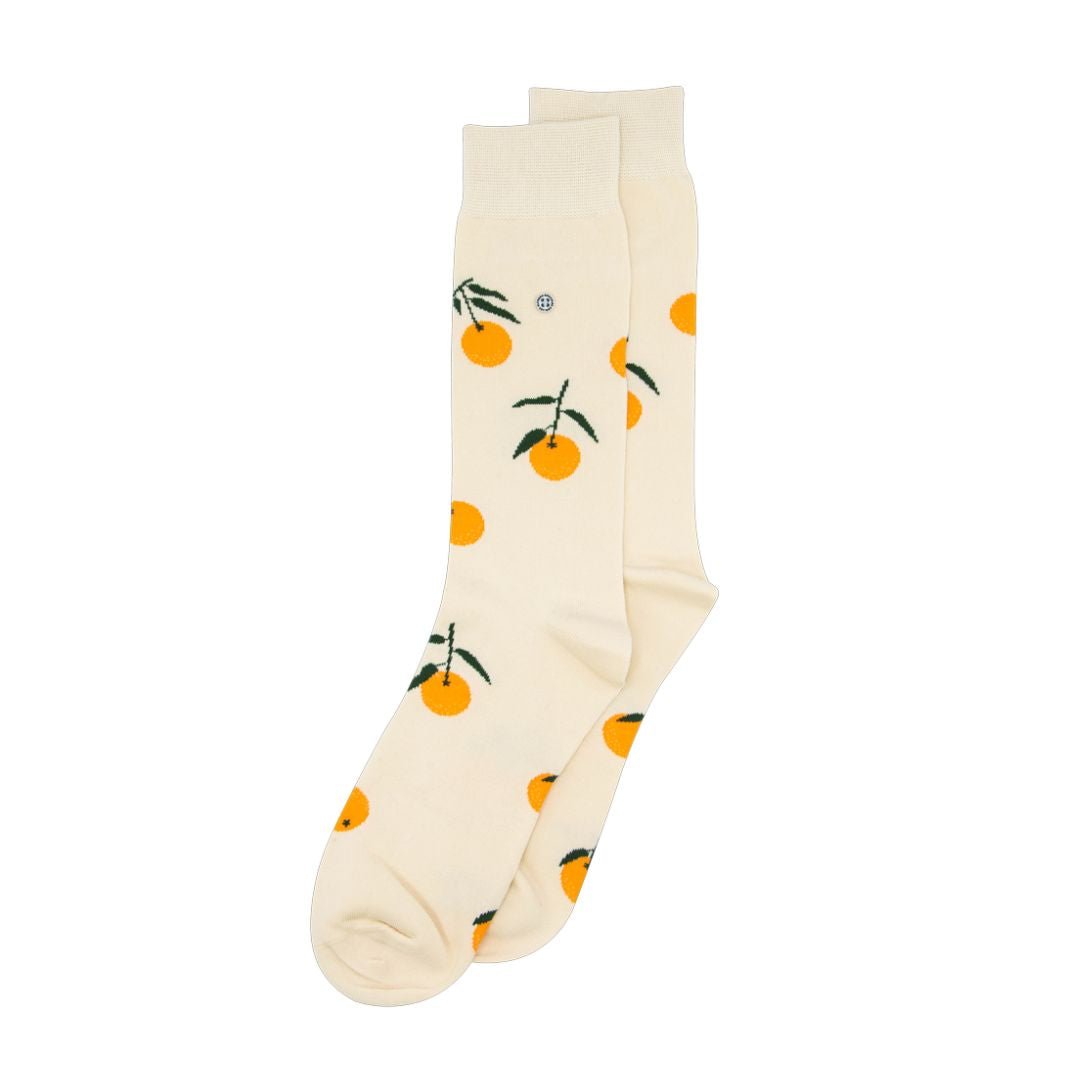 Printsokken Organisch Katoen Tangerine Off - White | Alfredo Gonzales - Socks - Alfredo Gonzales - underly