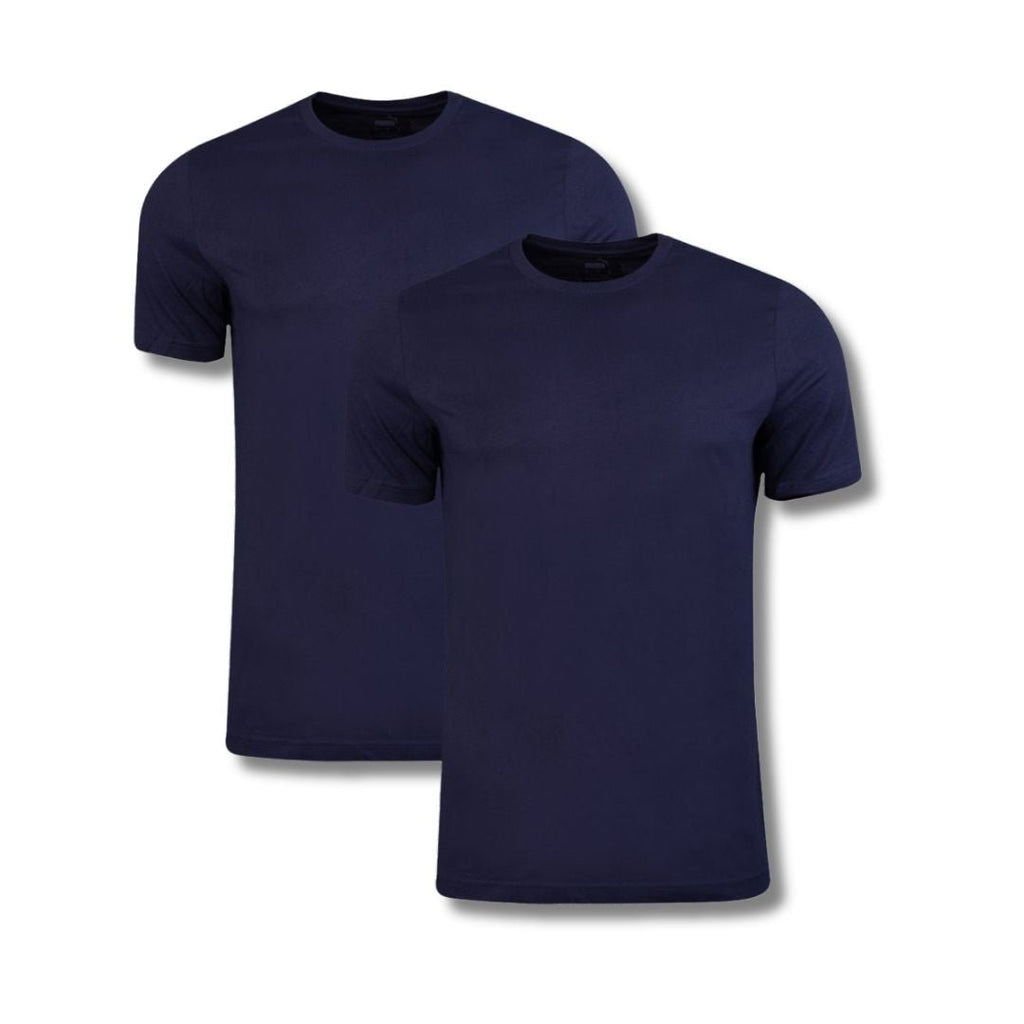 PUMA T-shirts 2-Pack Heren Donkerblauw kopen met ecocheques | ecochequesonline.be