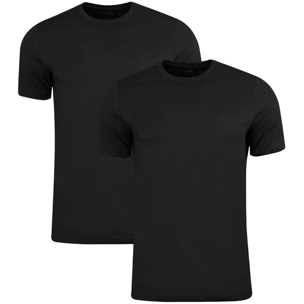 PUMA T-shirts 2-Pack Heren Zwart kopen met ecocheques | ecochequesonline.be