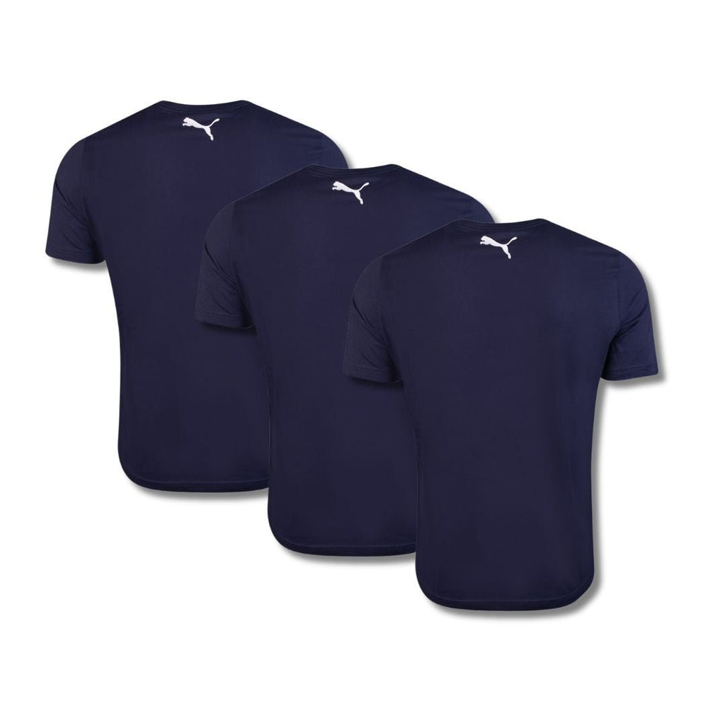 PUMA T-shirts 3-Pack Heren Donkerblauw kopen met ecocheques | ecochequesonline.be