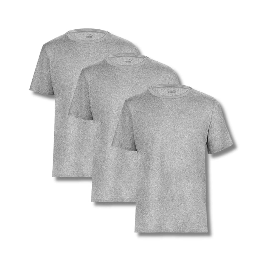 PUMA T-shirts 3-Pack Heren Grijs kopen met ecocheques | ecochequesonline.be