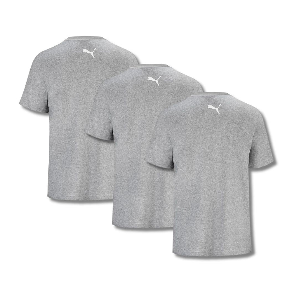 PUMA T-shirts 3-Pack Heren Grijs kopen met ecocheques | ecochequesonline.be