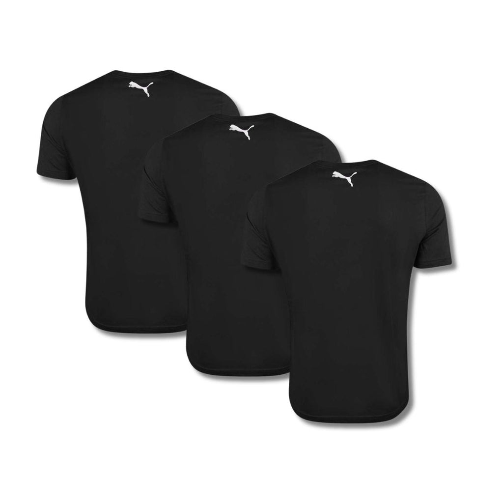PUMA T-shirts 3-Pack Heren Zwart kopen met ecocheques | ecochequesonline.be